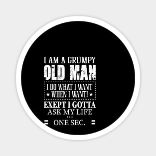 Grumpy old man Magnet